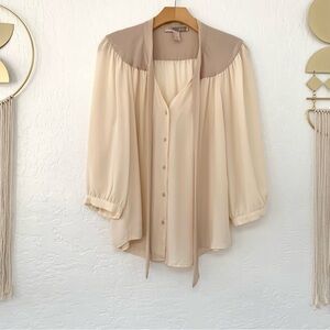 Forever 21 Chiffon Necktie Blouse